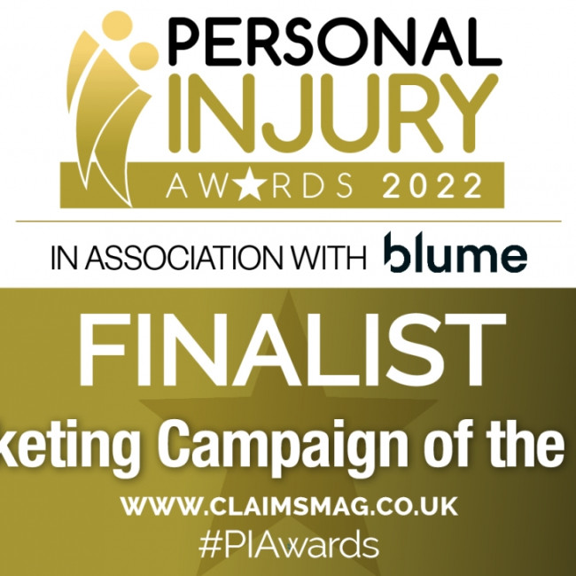 Scala shortlisted at the Personal Injury Awards 2022