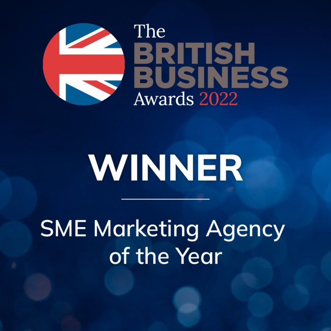 Scala win SME Marketing Agency of the Year at the British Business Awards 2022