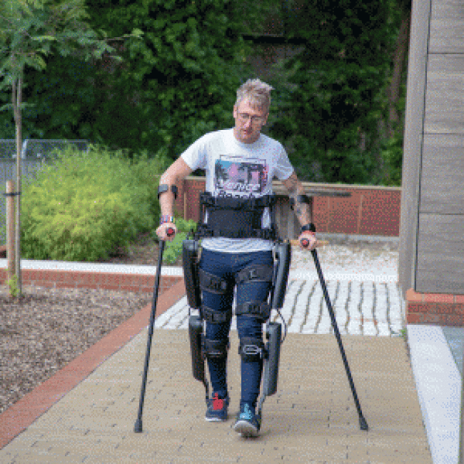 Exoskeleton technology showcased at a leading industry event